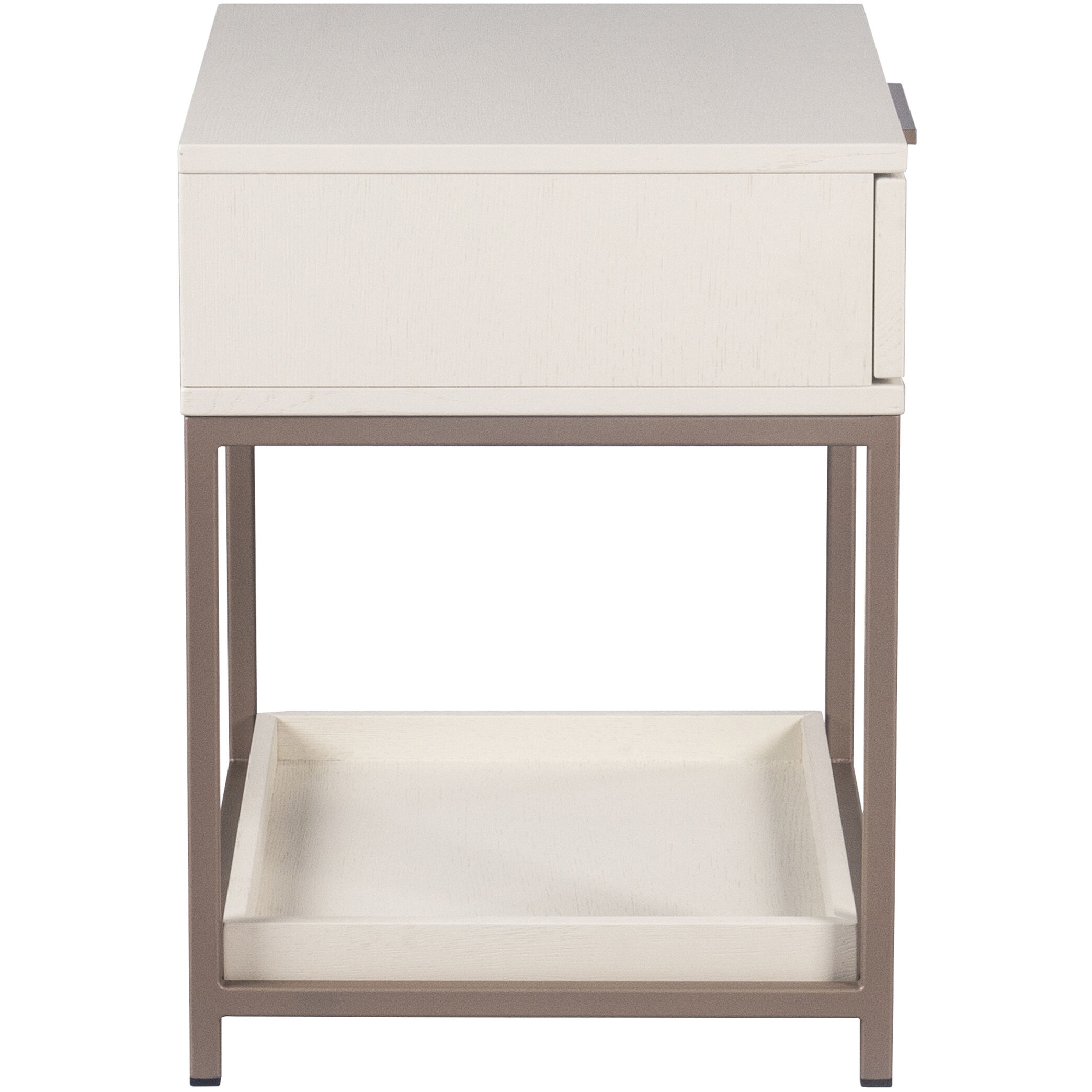 Rebel 23.5 X 23.5 inch Champagne Gold / Cream Night Stand, Small